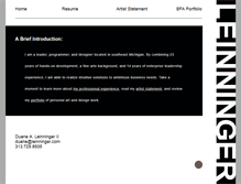 Tablet Screenshot of duane.leinninger.com